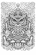 Whom is WHOOO? Adult Coloring book