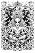 Alien Ascension Adult Coloring book