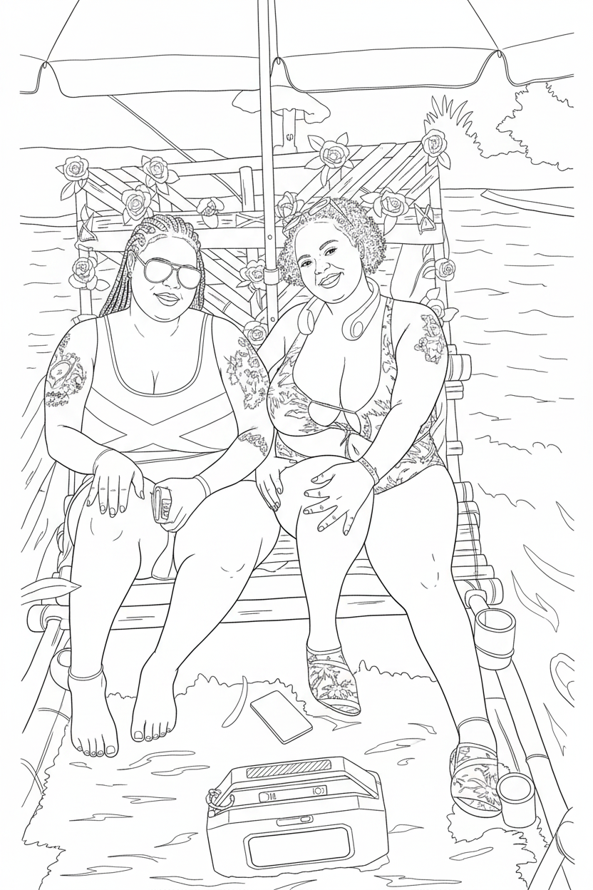 Customized coloring book