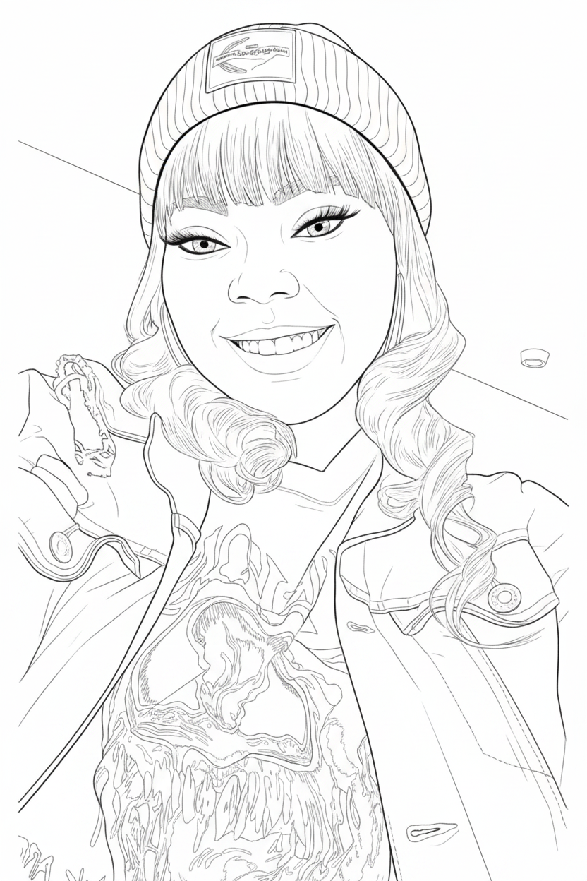 Customized coloring book