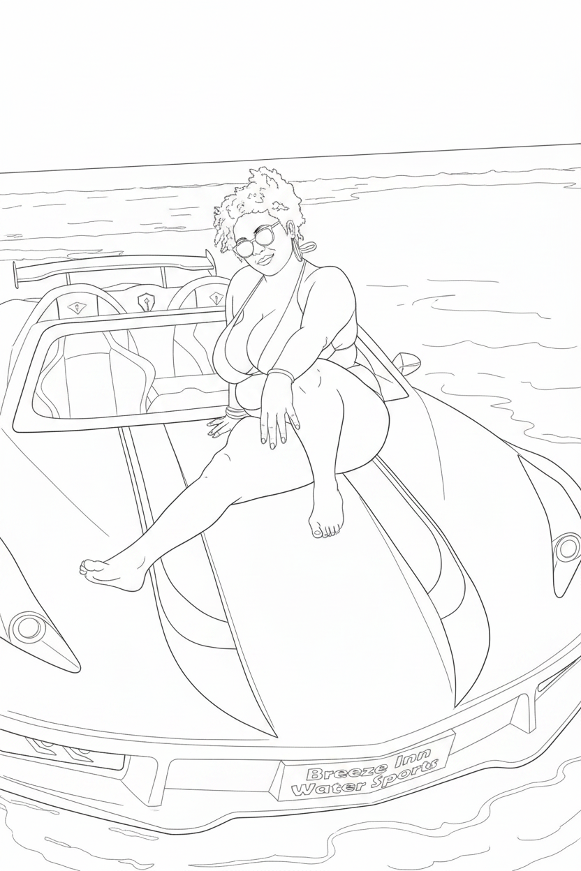 Customized coloring book