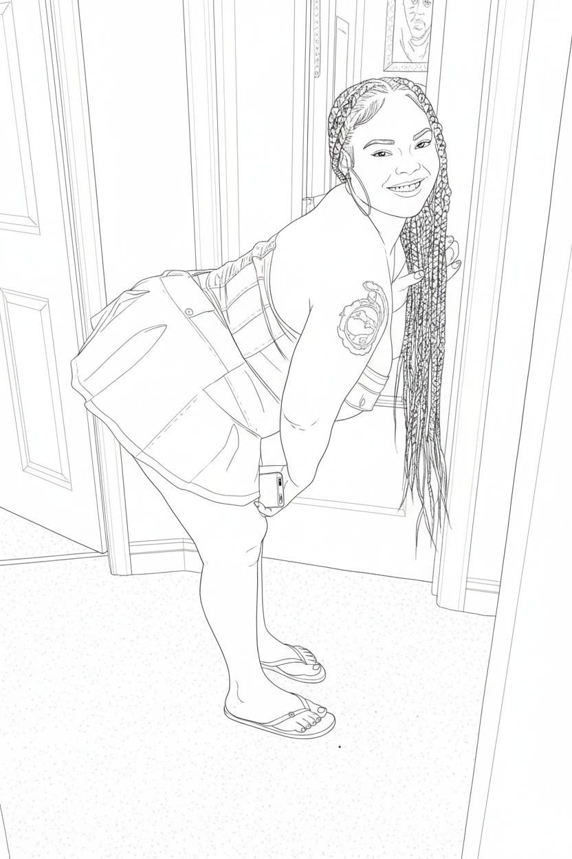Customized coloring book