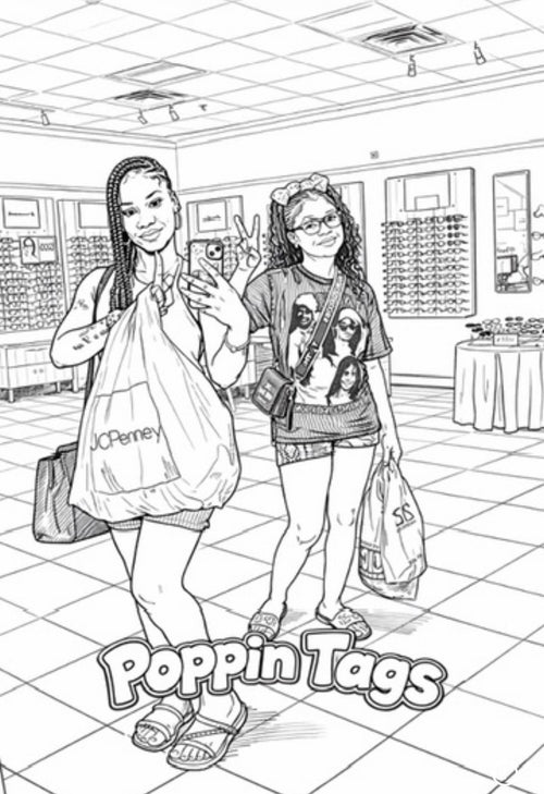 Customized coloring book